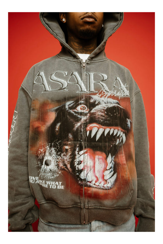 ASARA “ASPIRATION” ZIP UP HOODIE