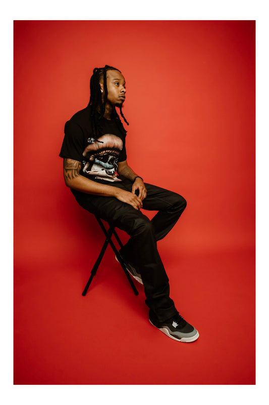 ASARA “EYE KNOW” BLACK TEE